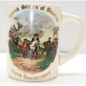 United States of America 200th Anniversary Collector Mug Conrad Crafters 1976